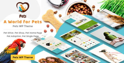 Pet World - Dog Care & Pet Shop WordPress Theme