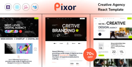 Pixor Creative Digital Agency React Template