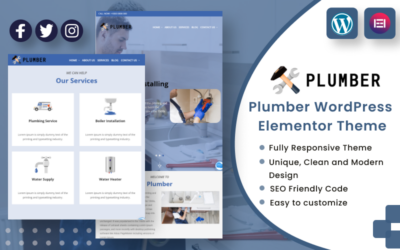 Plumber WordPress Theme