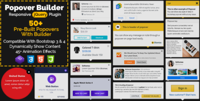 Popover Builder Responsive jQuery Plugin