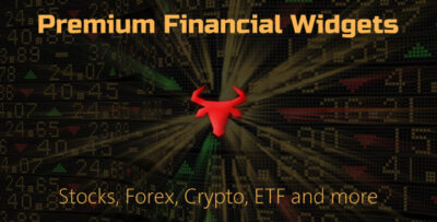 Premium Stocks, Forex, Crypto, ETF Plugin Quote, Chart, Ticker, News Widgets PHP