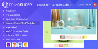 PrimoSlider- Bootstrap Carousel Slider Plugin