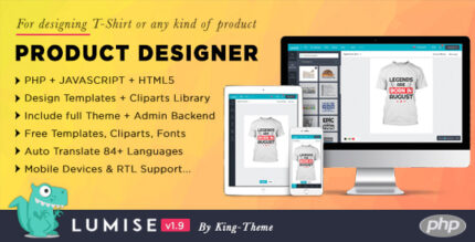 Product Designer for PHP Standalone Lumise