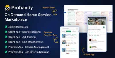 Prohandy - On Demand Home Service Marketplace Platform