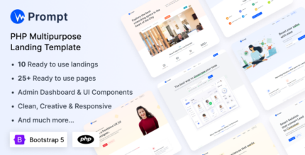 Prompt - Modern & Multipurpose PHP Template