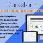 QuoteForm - Multi Step Multipurpose HTML Form