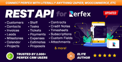 REST API module for Perfex CRM - Connect your Perfex CRM with third party applications