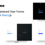 RForme - React Login, Sign Up, Non Registered users Forms