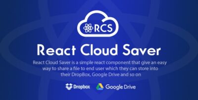 React Cloud Saver - React Component for File Sharing