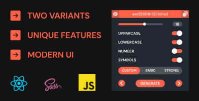 React, Javascript Password Generator