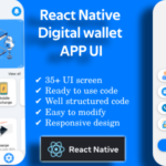 React Native Digital Wallet App UI - Full Set of Screens for Seamless Mobile Payments