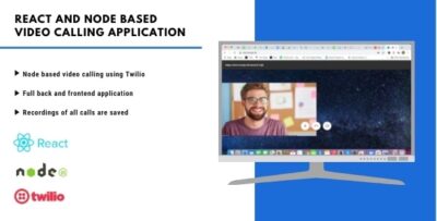 React and Node based Video Calling Application Web Application