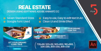 Real Estate Banner Ad HTML5 (Animate CC)