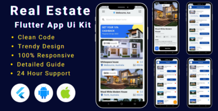 Real Estate Flutter App UI Kit Template