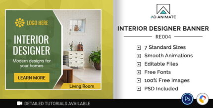 Real Estate Interior Designer Banner (RE004)