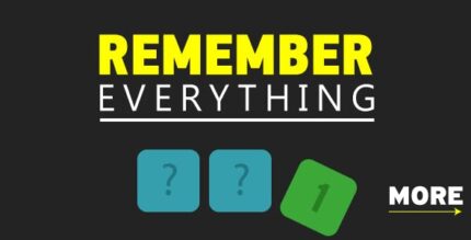 Remeber everything - HTML5 Game. Construct 2. AdSense ready. Mobile