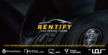 Rentify – Car Rental WordPress Theme