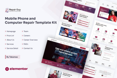 Repair Guy Mobile Phone & Computer Repair Elementor Template Kit