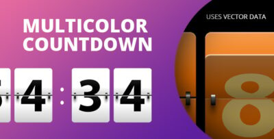 Resizable Multicolor Countdown