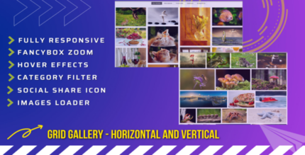 Responsive Grid Gallery - Horizontal and Vertical