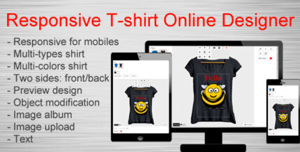 Responsive T-shirt Online Designer