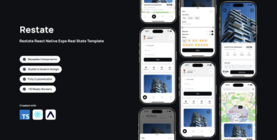 Restate - React Native Expo Real State Template