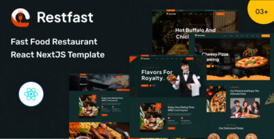 Restfast - Fast Food Restaurant React NextJS Template