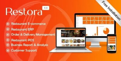 Restora - Restaurant Management System + Restaurant E-commerce