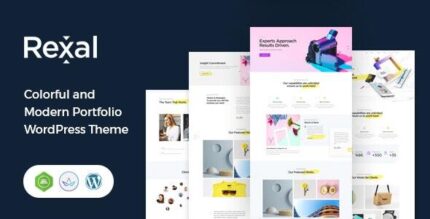 Rexal - A Colorful Portfolio WordPress Theme