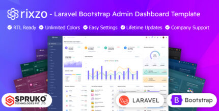 Rixzo - Bootstrap Laravel Admin & Dashboard Template