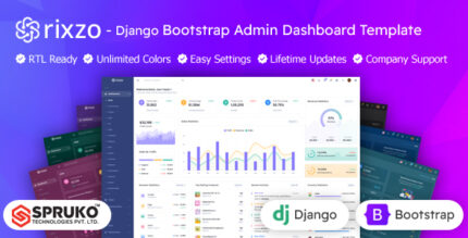 Rixzo - Django Bootstrap Admin Dashboard Template