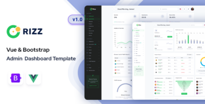 Rizz - Vue 3 Admin & Dashboard Template