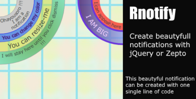 Rnotify - Round SVG Notifications Plugin.