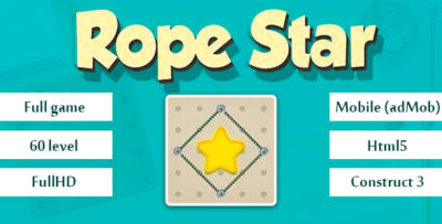 Rope Star. Html5, Mobile (adMob), Construct 3