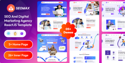 SEOMAX - SEO & Digital Marketing Agency ReactJs Template