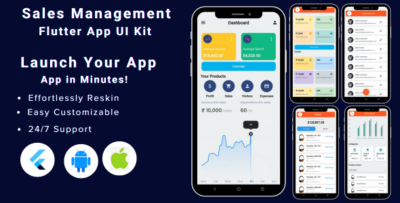 Sales Management Flutter Mobile App Template Flutter iOSAndroid App Template