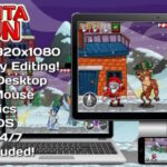 Santa Run - HTML5 Game + Mobile Version! (Construct 3 Construct 2 Capx)