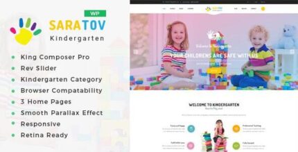 Saratov - Day Care & Kindergarten School WordPress