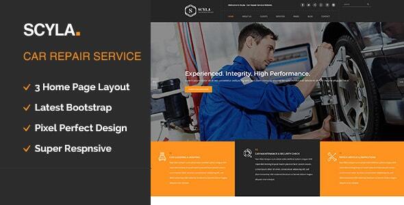 Scyla Auto Mechanic & Car Repair WordPress Theme Scyla Auto Mechanic & Car Repair WordPress Theme