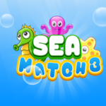 Sea match3 - HTML5 game. Construct 2 (.capx)