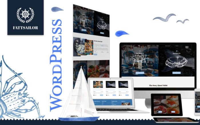 Seafood Restaurant Fattsailor WordPress Theme