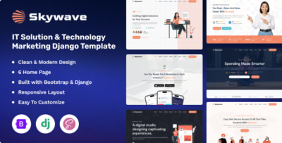 Skywave - IT Solution & Technology Django Landing Template