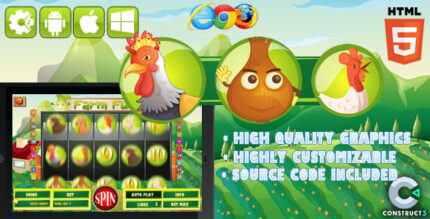 Slot Machine - Farm Fun HTML5 Game (CAPX)