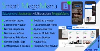 Smart Megamenu - Responsive Bootstrap Multipurpose Megamenu