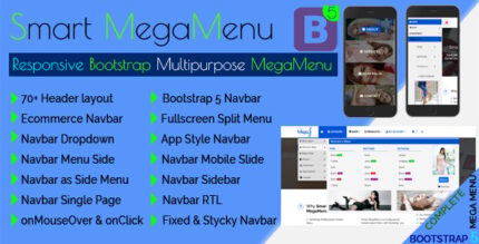 Smart Megamenu - Responsive Bootstrap Multipurpose Megamenu