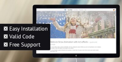 Snow Effect & Animation for Winter & Christmas in javascript