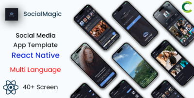 Social Media App Template in React Native Instagram Clone Multi Language SocialMagic