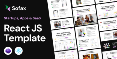 Sofax - Saas Startup React Js Template