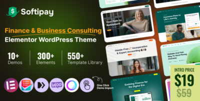 Softipay - Finance & Business Consulting WordPress Theme