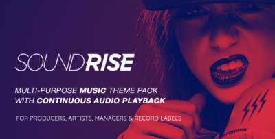 SoundRise - Music and Artist WordPress Theme